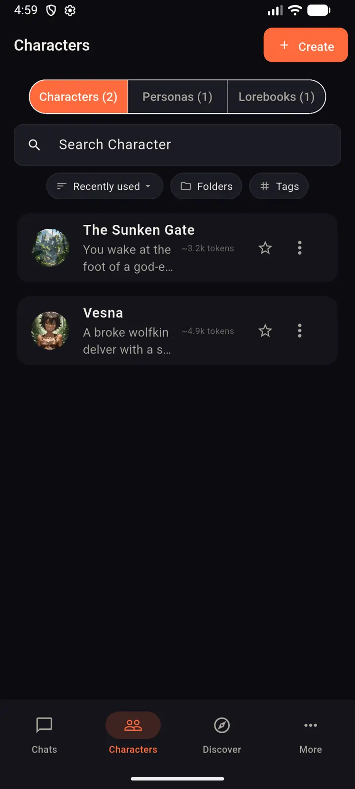 Pyre character library on Android